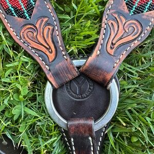 Circle Y southwestern bridle set